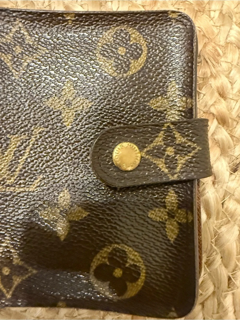 Louis Vuitton Monogram Zip Around Compact Wallet - Brown/Gold